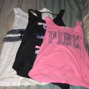 Three Pink tank tops bundle